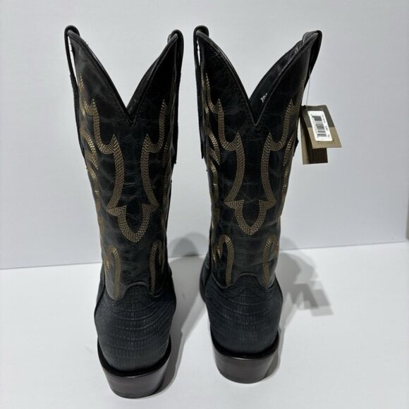 Dingo Men’s The Duke Navy Leather Western Boots, Size 7 D main image 5
